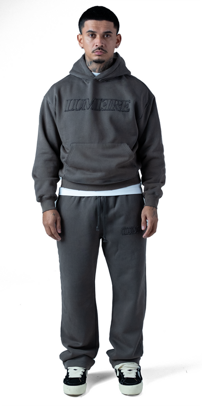 Washed Grey Lumi3re Logo Tracksuit